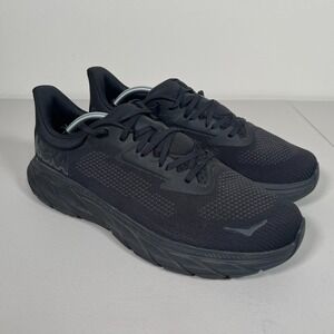 Hoka Arahi 7 Mens Running Shoes US 12.5 D Triple Black Sneakers Road Walking